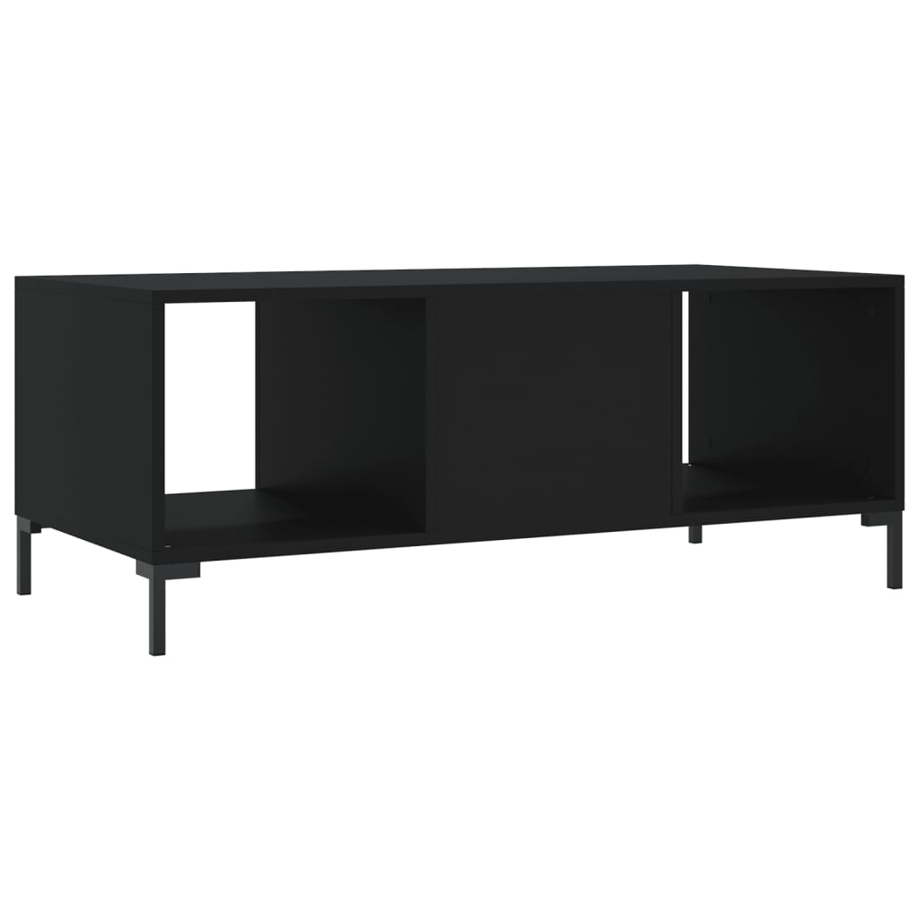 vidaXL Tavolino da Salotto Nero 102x50x40 cm in Legno Multistrato