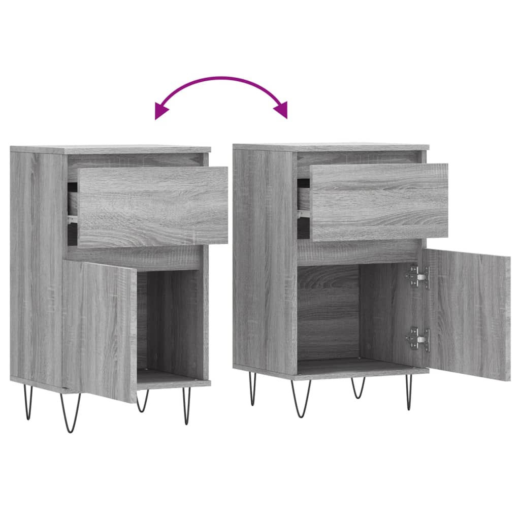 vidaXL Credenza Grigio Sonoma 40x35x70 cm in Legno Multistrato