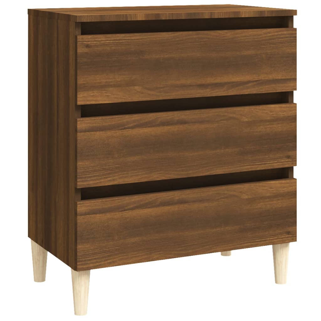 vidaXL Credenza Rovere Marrone 60x35x69 cm in Legno Multistrato