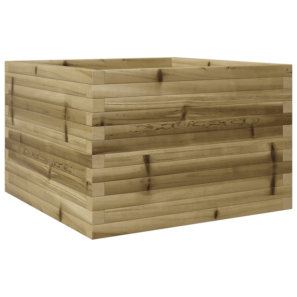 vidaXL Fioriera da Giardino 70x70x46 cm in Legno di Pino Impregnato