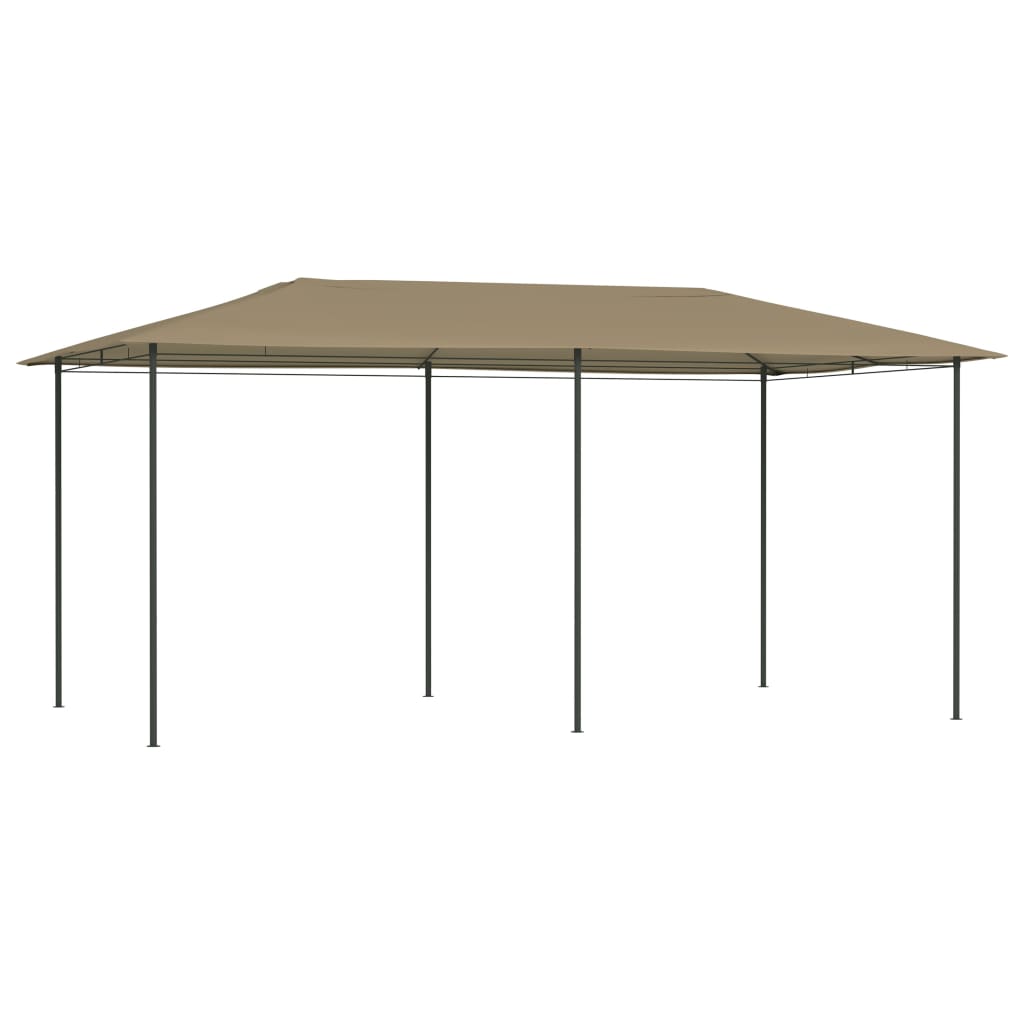 vidaXL Gazebo 2,98x5,3x2,59 m Grigio Talpa 160 g/m²