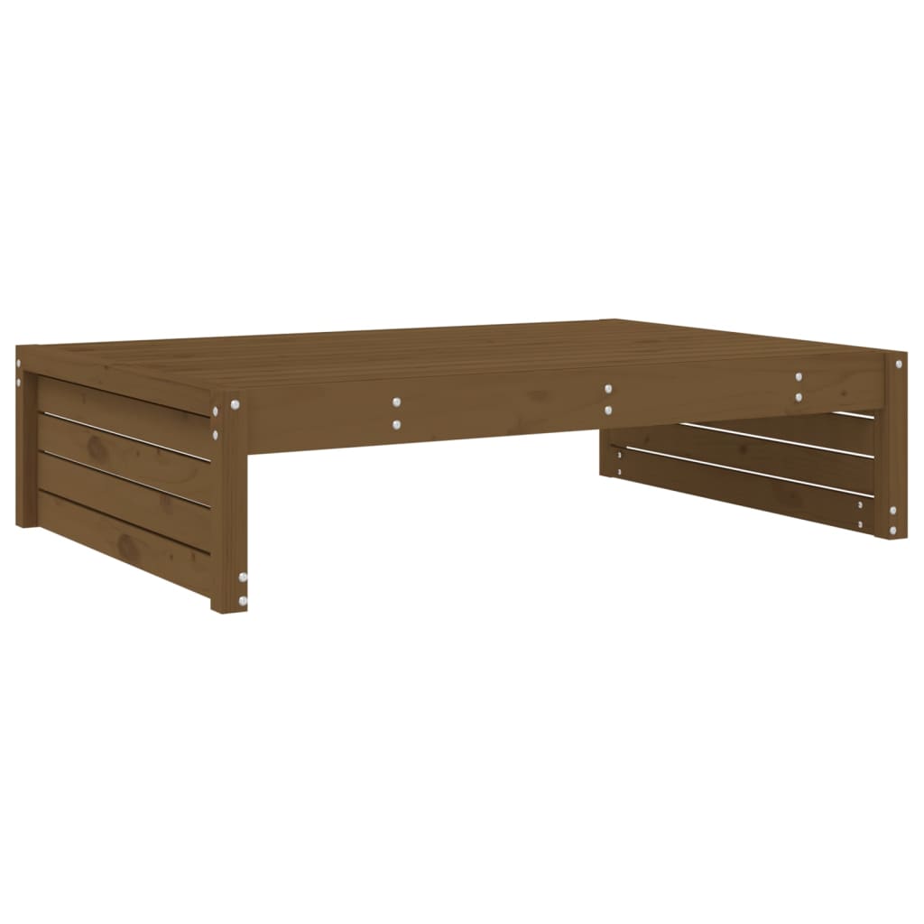 vidaXL Poggiapiedi Giardino Marrone Ambra 120x80cm Legno Massello Pino