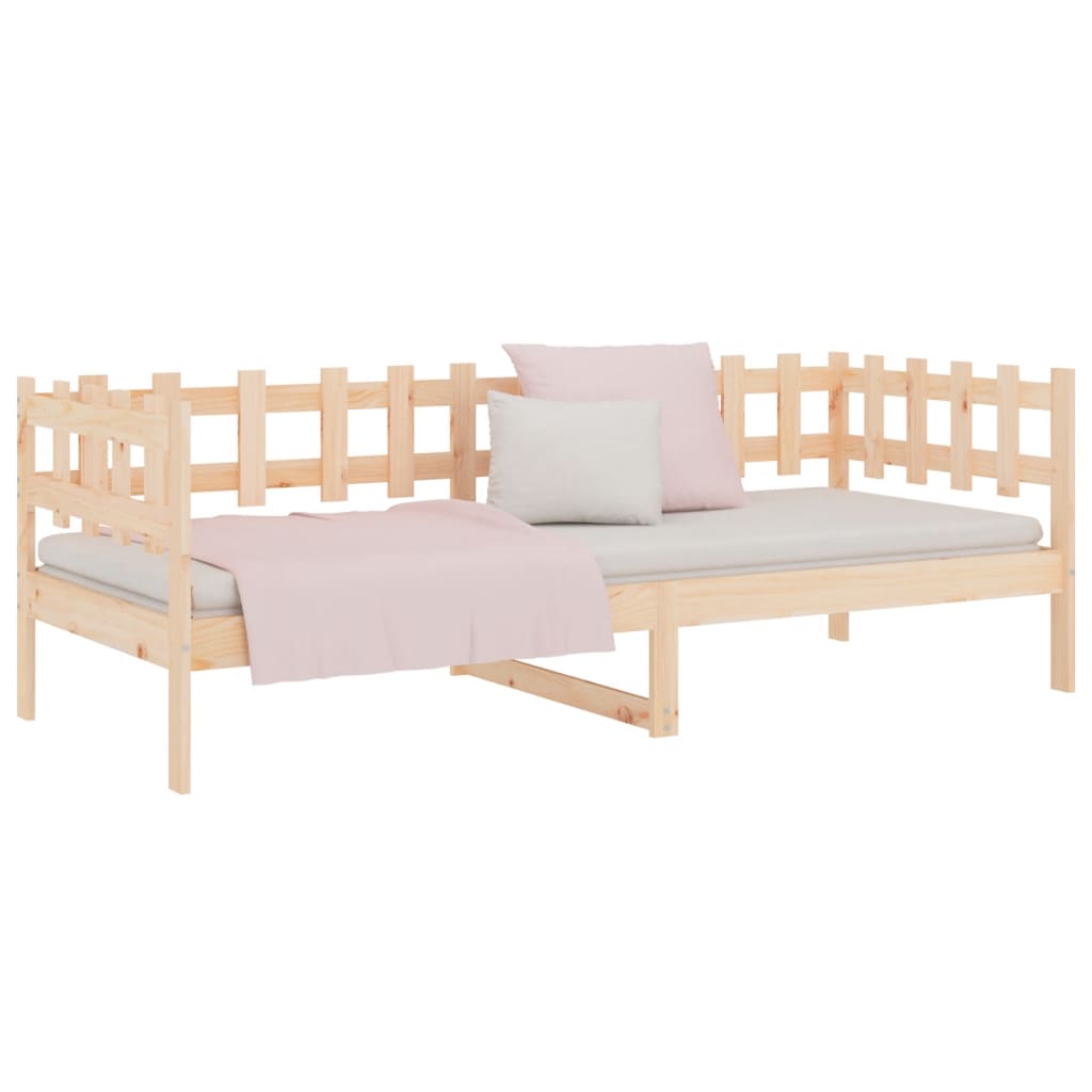 vidaXL Dormeuse senza Materasso 90x200 cm in Legno Massello di Pino