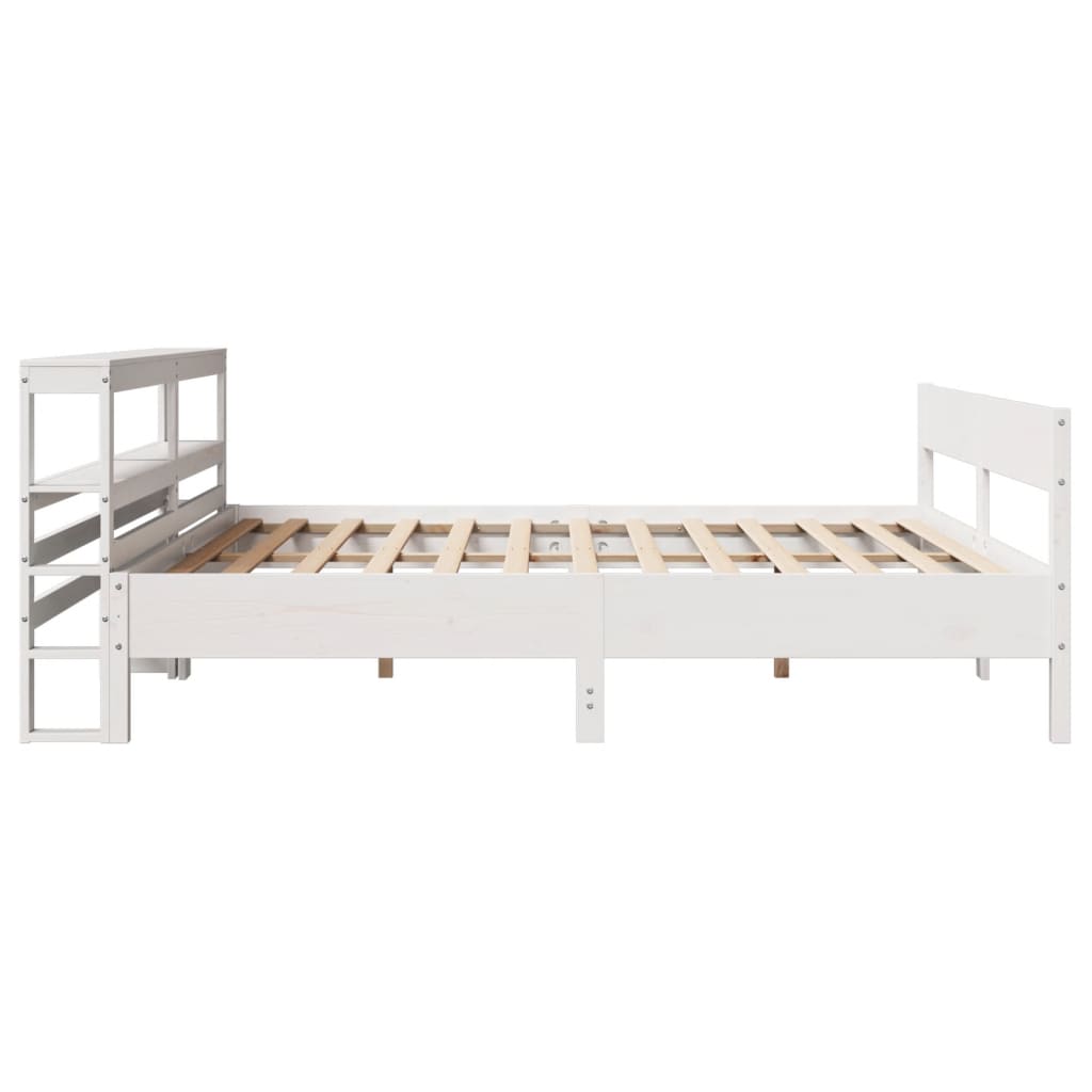 vidaXL Letto senza Materasso Bianco 180x200 cm Legno Massello di Pino