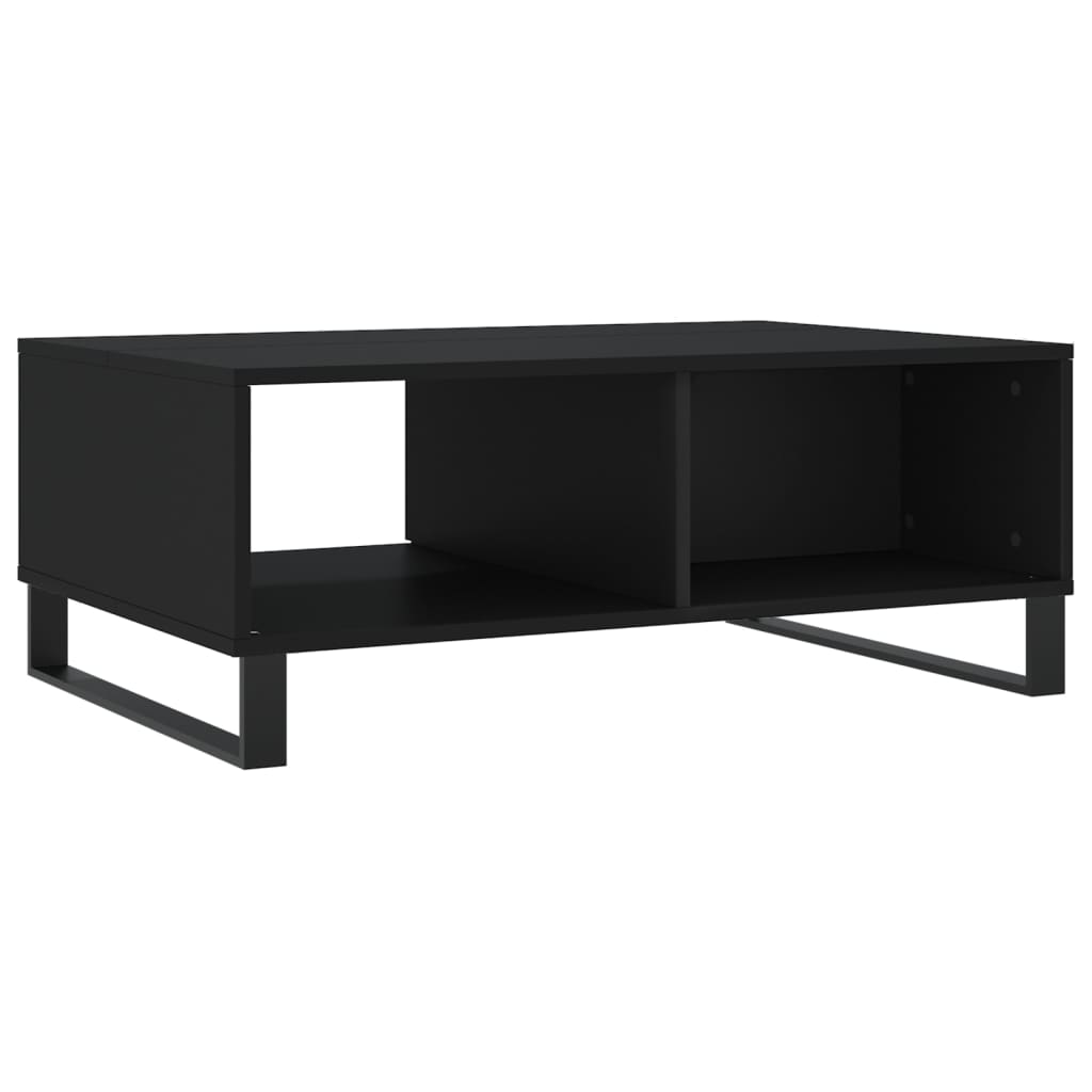 vidaXL Tavolino da Salotto Nero 90x60x35 cm in Legno Multistrato