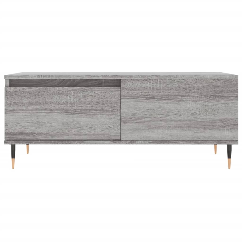 vidaXL Tavolino Salotto Grigio Sonoma 90x50x36,5 cm Legno Multistrato