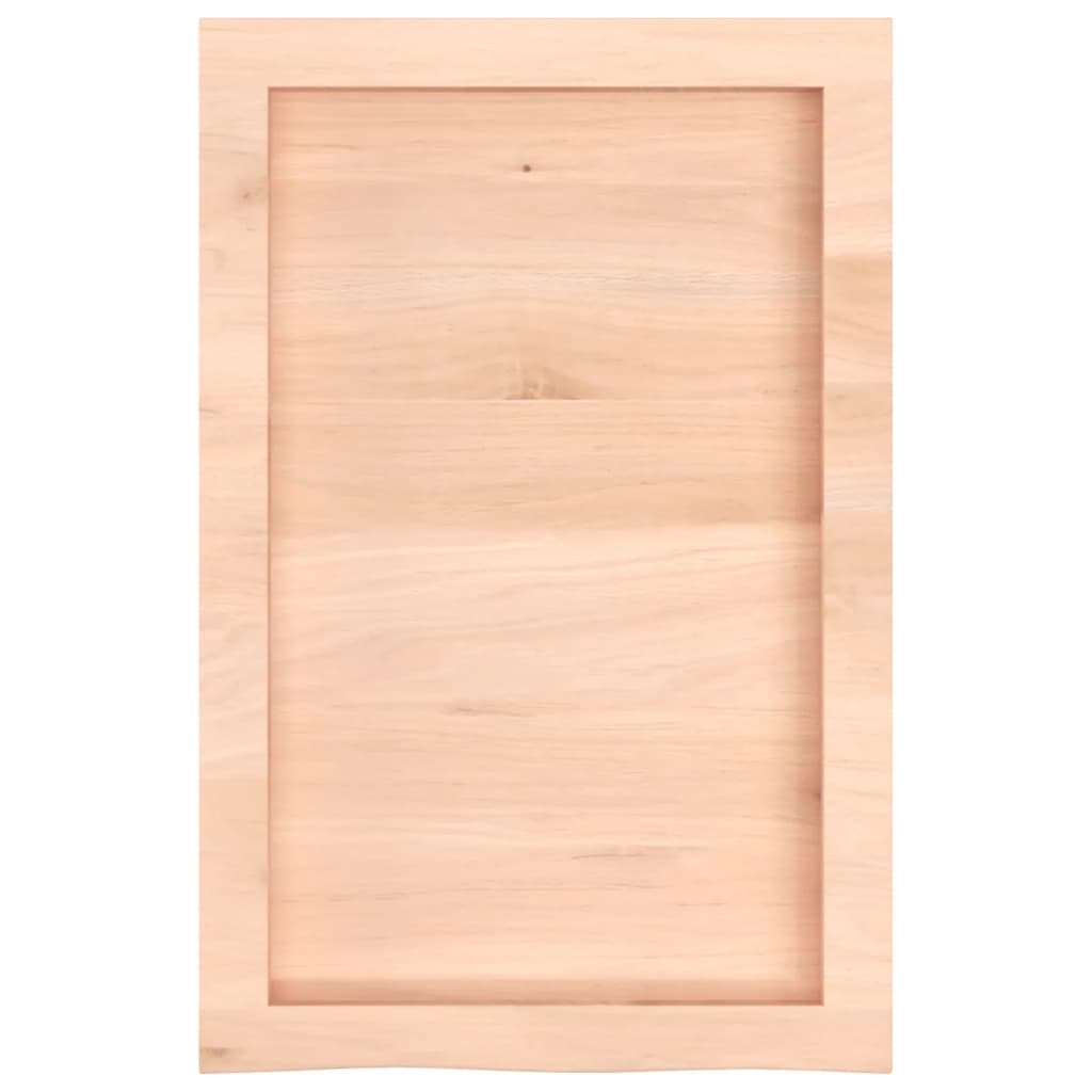 vidaXL Piano Bagno 40x60x(2-6) cm in Legno Massello Non Trattato