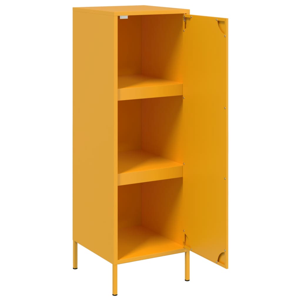 vidaXL Credenza Giallo Senape 36x39x113 cm in Acciaio