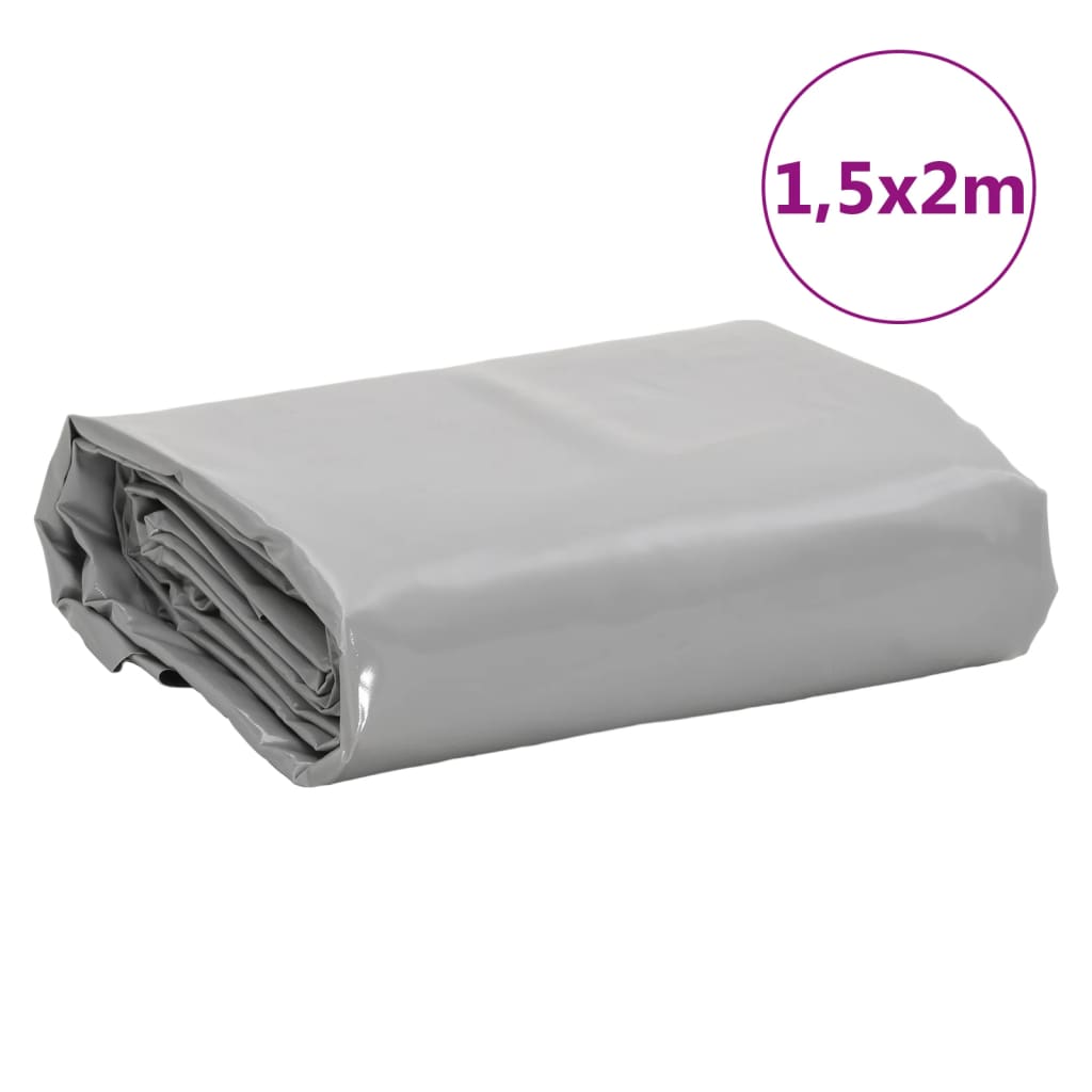 vidaXL Telone Grigio 1,5x2 m 650 g/m²