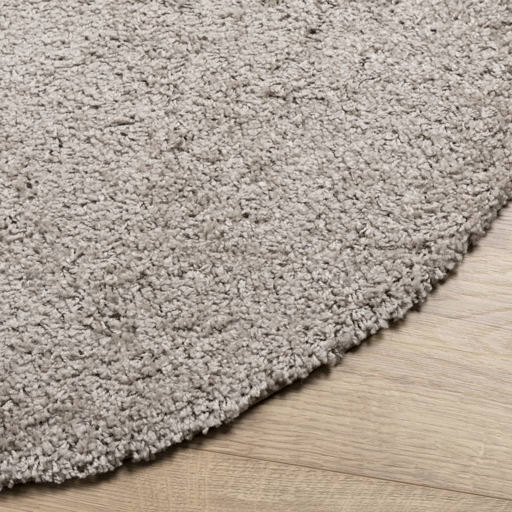 vidaXL Tappeto Shaggy PAMPLONA a Pelo Lungo Moderno Beige Ø 200 cm