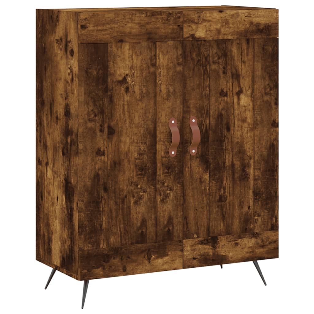 vidaXL Credenza Rovere Fumo 69,5x34x90 cm in Legno Multistrato