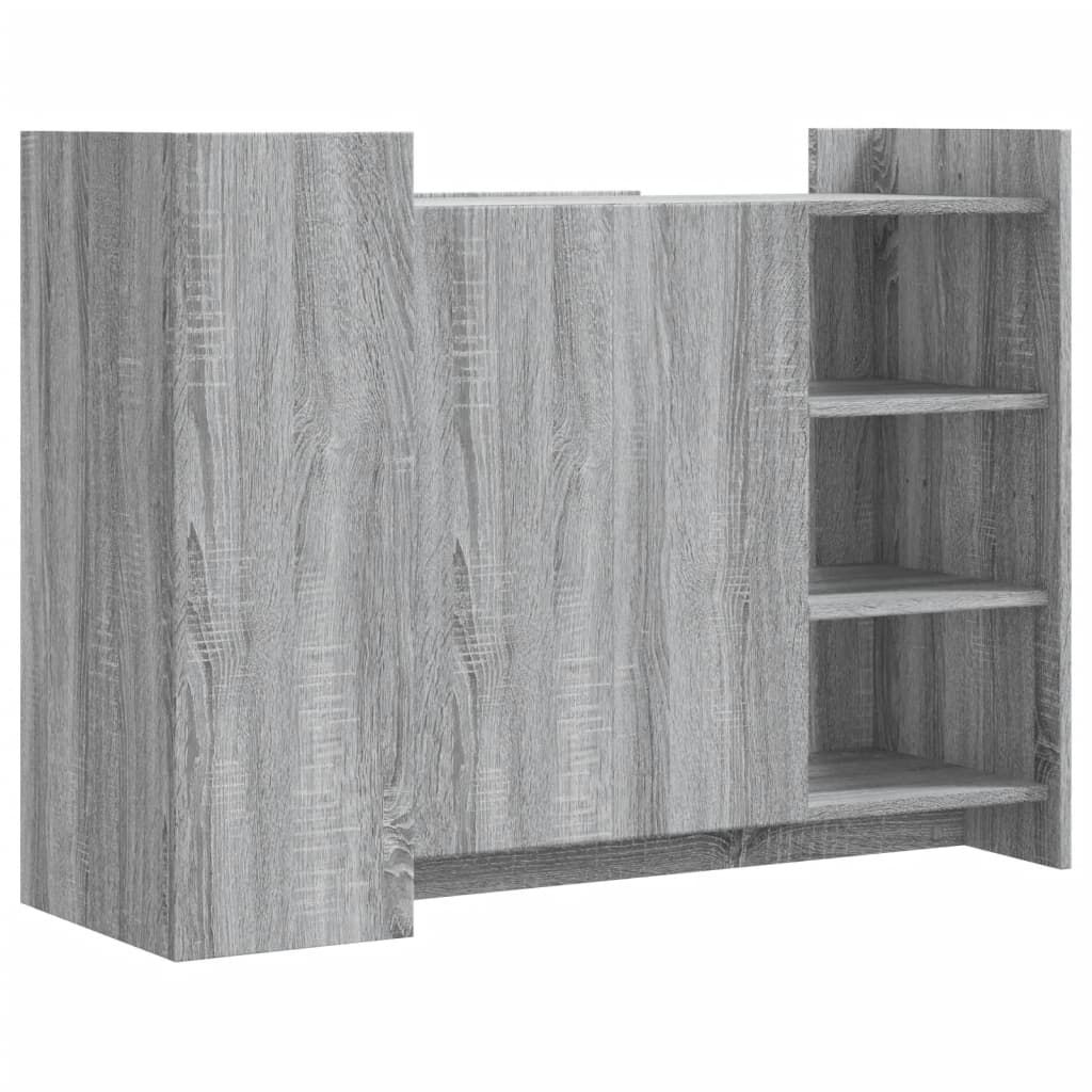 vidaXL Credenza Grigio Sonoma 100x35x75 cm in Legno Multistrato