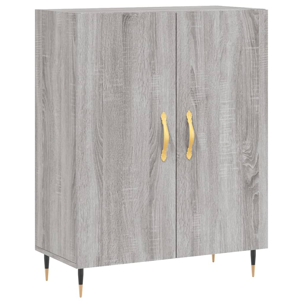 vidaXL Credenza Grigio Sonoma 69,5x34x180 cm in Legno Multistrato