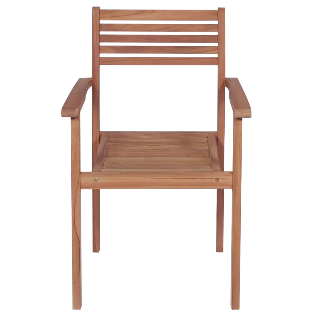 vidaXL Sedie da Giardino 4 pz con Cuscini Antracite Massello di Teak