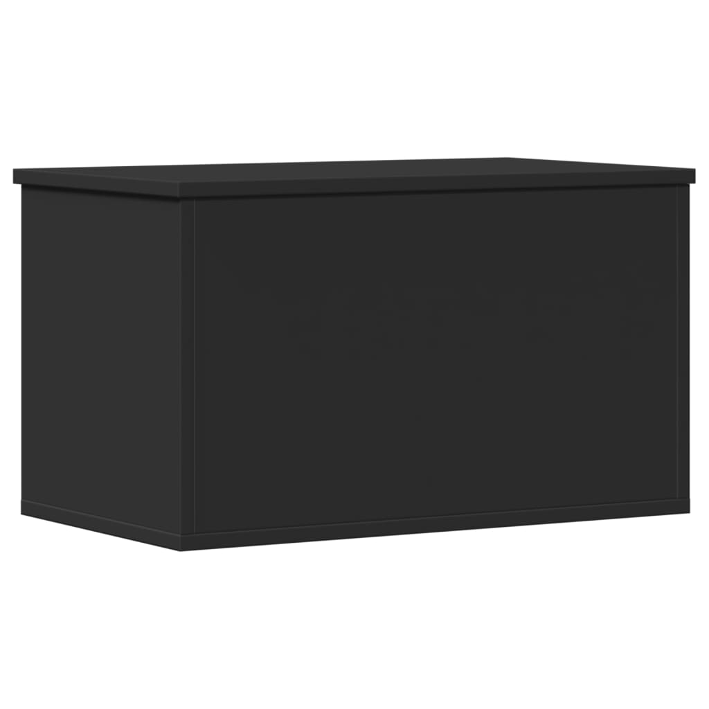 vidaXL Contenitore Portaoggetti Nero 60x35x35 cm in Truciolato