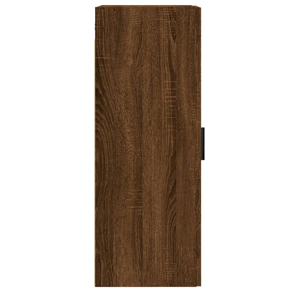 vidaXL Mobile a Parete Rovere Marrone 34,5x34x90 cm Legno Multistrato