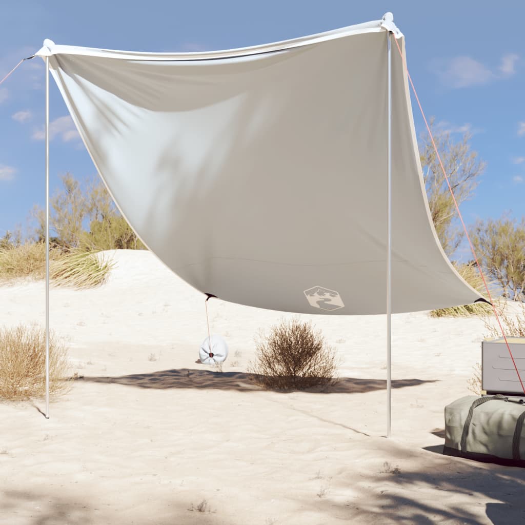 vidaXL Baldacchino da Spiaggia con Ancore per la Sabbia 214x236 cm