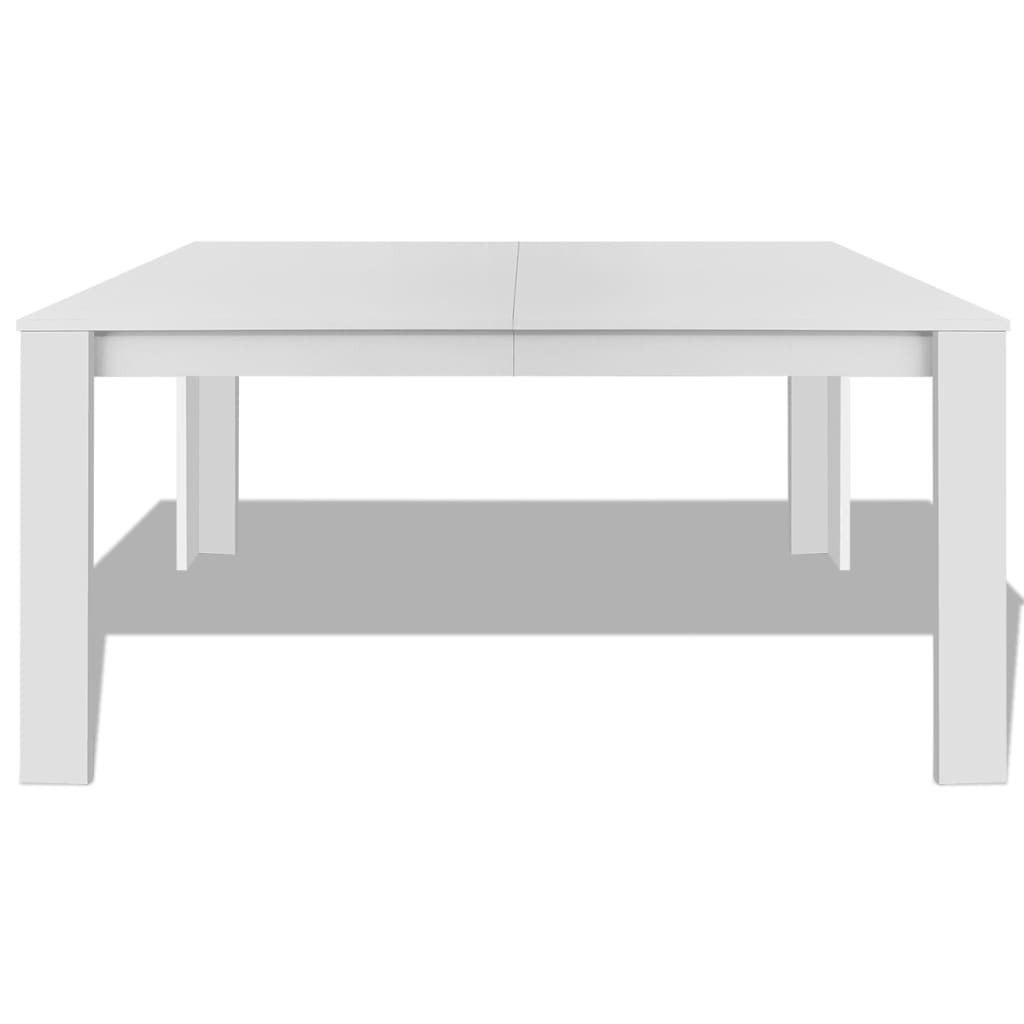 vidaXL Tavolo da Pranzo 140x80x75 cm Bianco