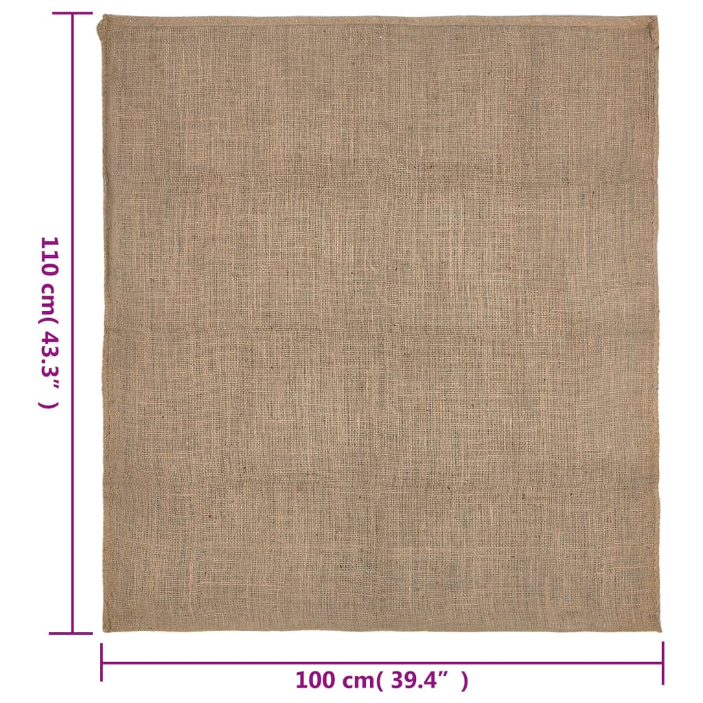 vidaXL Sacchi di Iuta 10pz 100x110 cm 100% Iuta 220 gsm