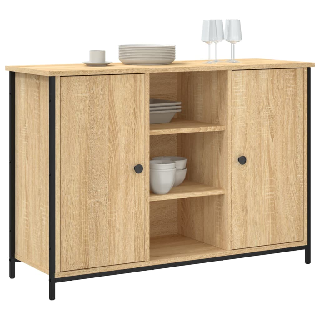 vidaXL Credenza Rovere Sonoma 100x35x70 cm in Legno Multistrato