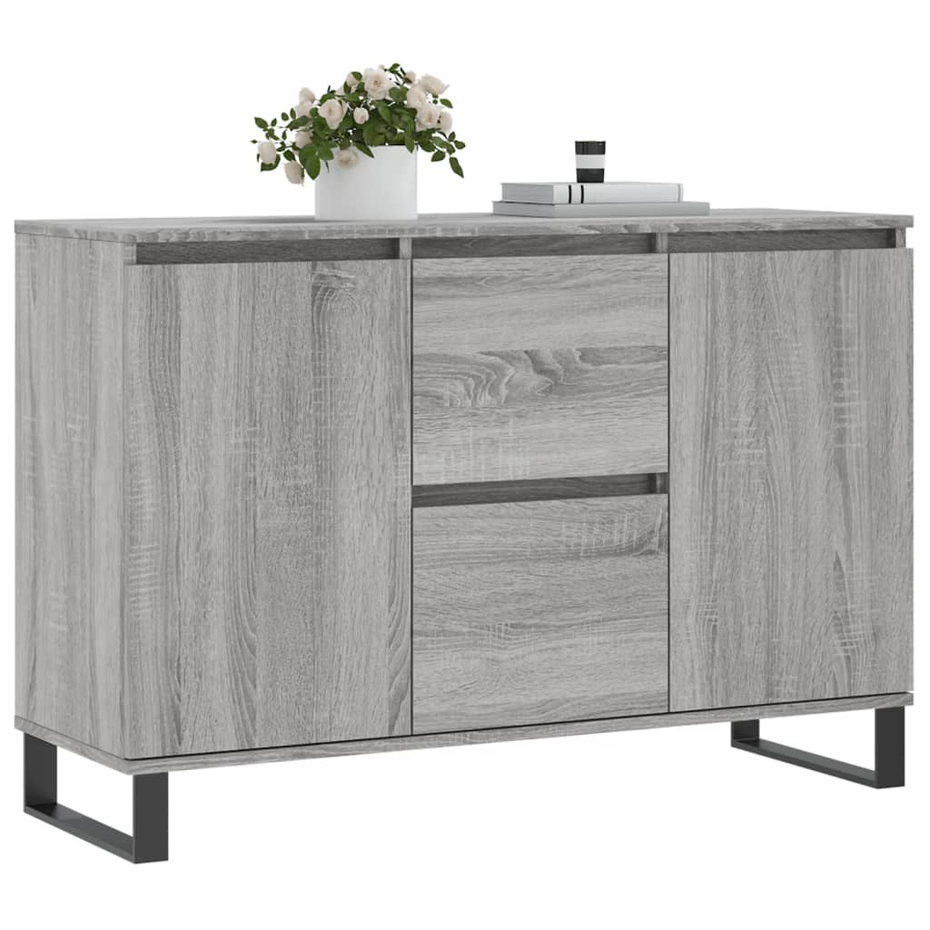 vidaXL Credenza Grigio Sonoma 104x35x70 cm in Legno Multistrato