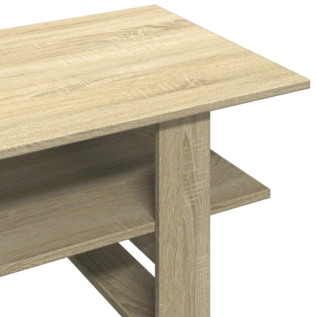 vidaXL Tavolino da Salotto Rovere Sonoma 102x55x42cm Legno Multistrato