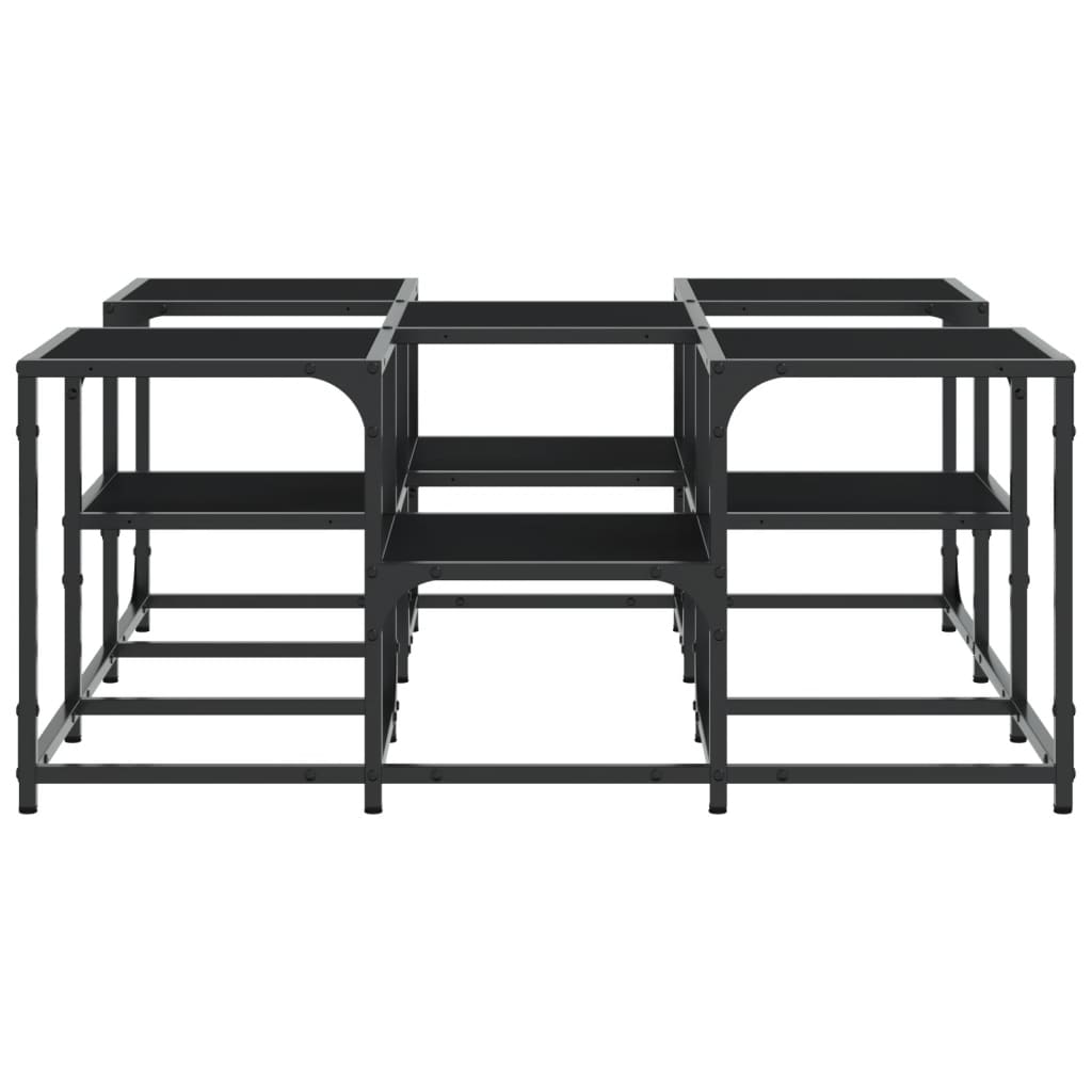 vidaXL Tavolino da Salotto Nero 91x91x40 cm in Legno Multistrato