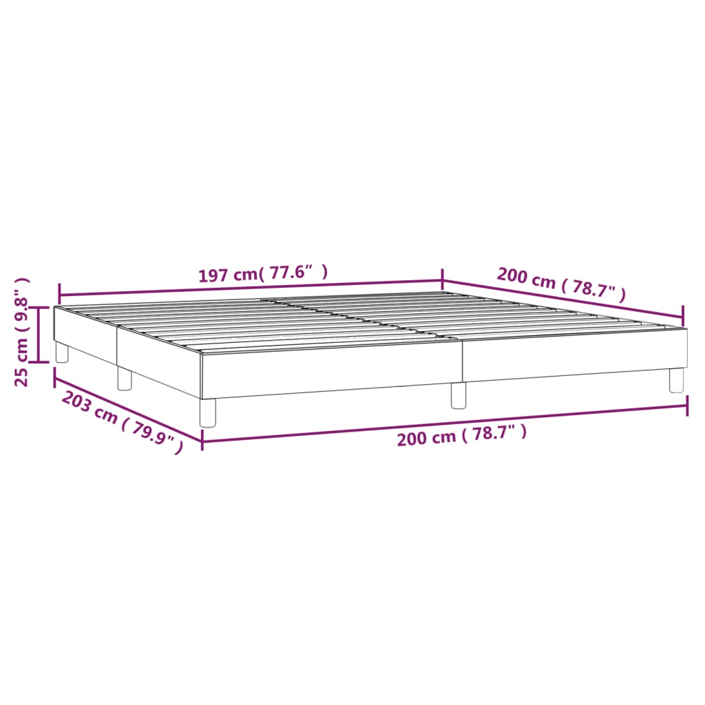 vidaXL Giroletto Marrone 200x200 cm in Tessuto