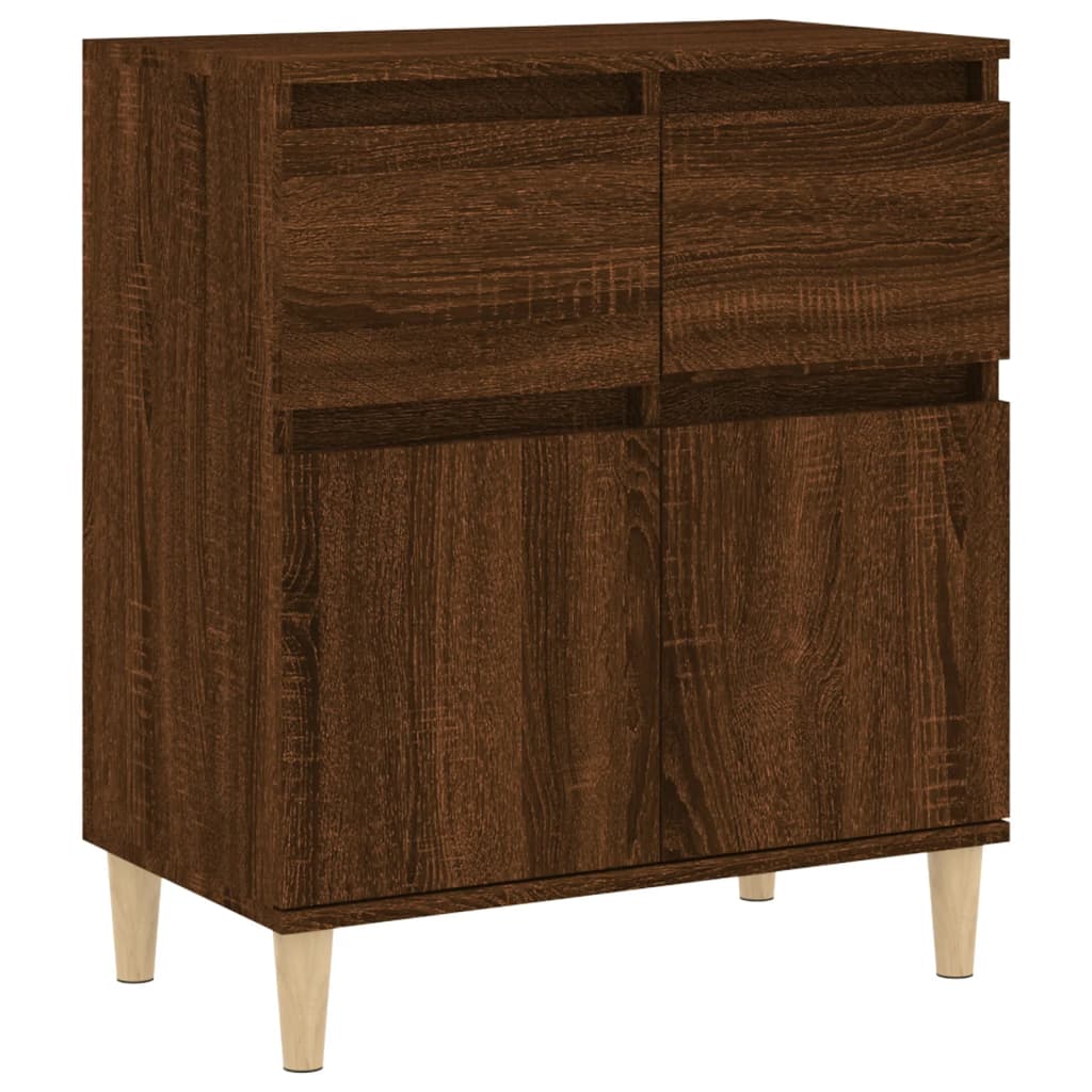 vidaXL Credenza Rovere Marrone 60x35x70 cm in Legno Multistrato