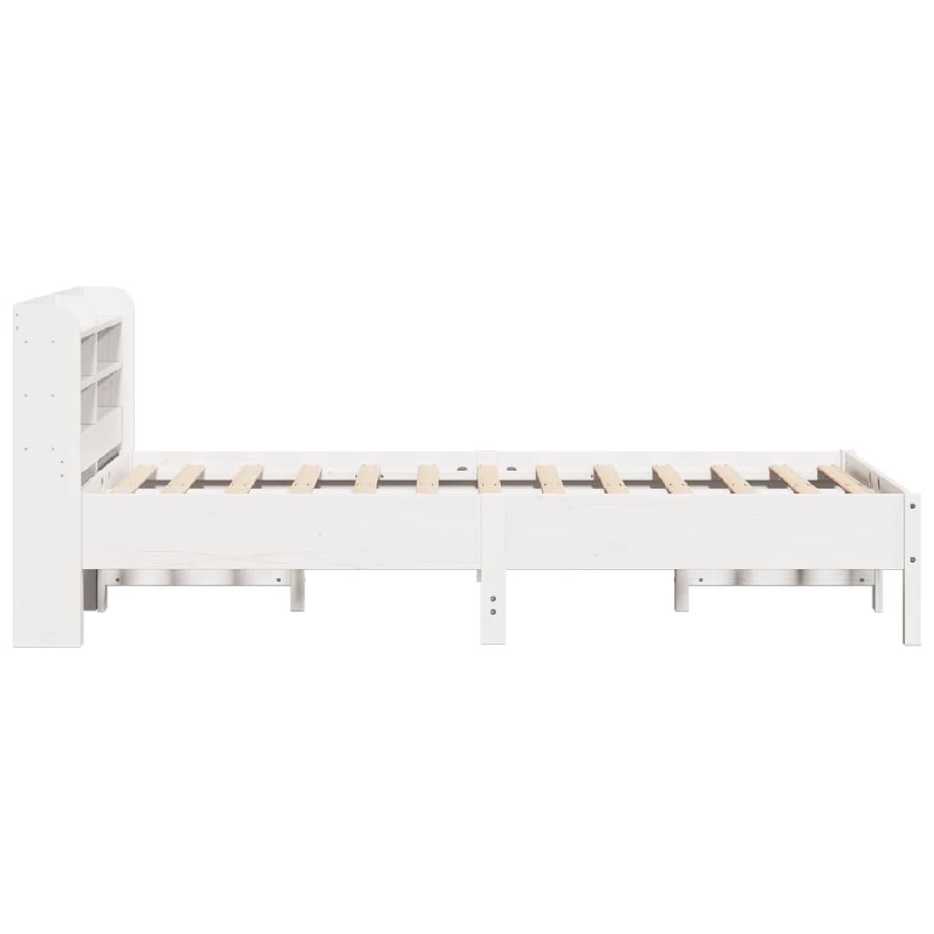 vidaXL Letto senza Materasso Bianco 75x190 in Legno Massello di Pino