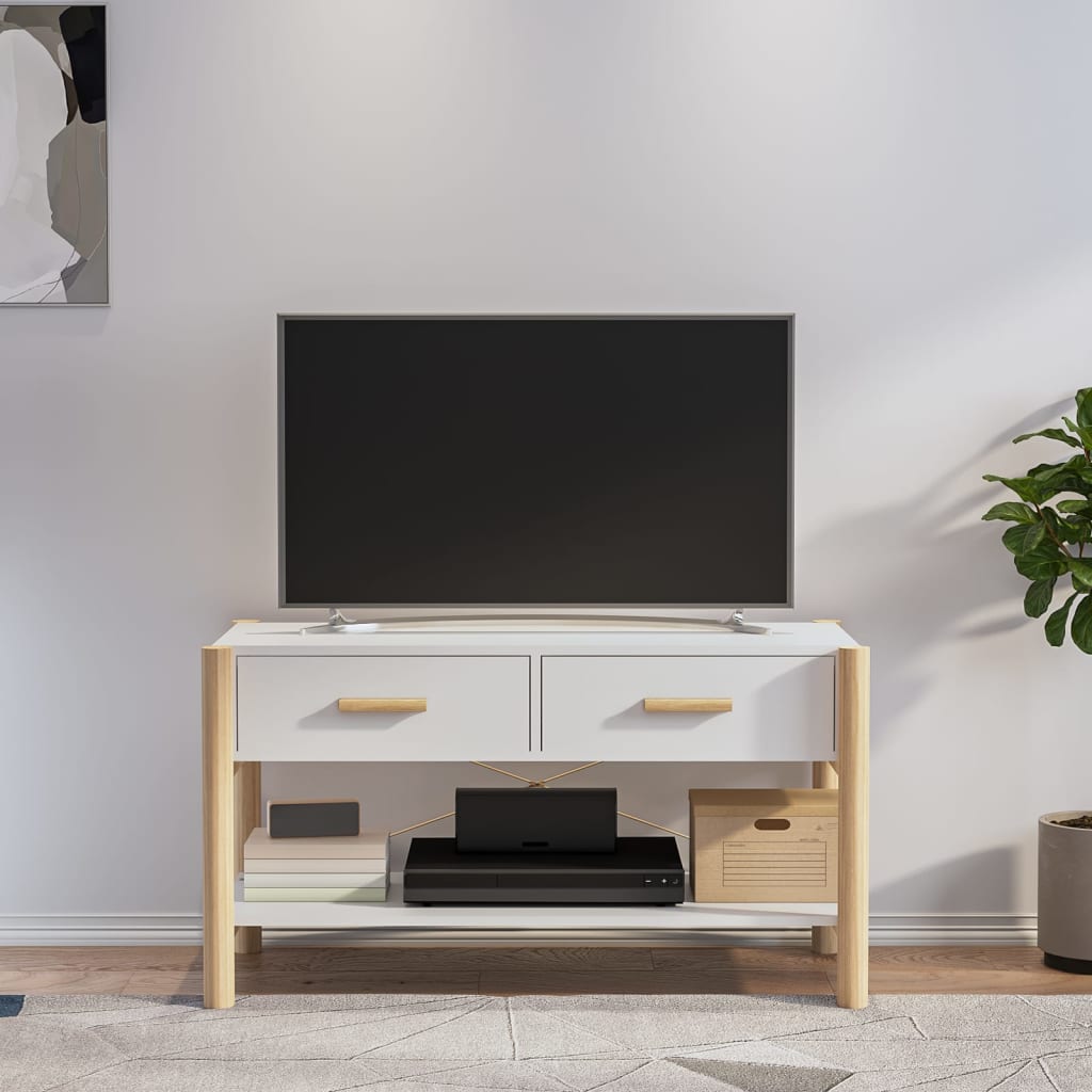 vidaXL Mobile Porta TV Bianco 82x38x45 cm in Legno Multistrato