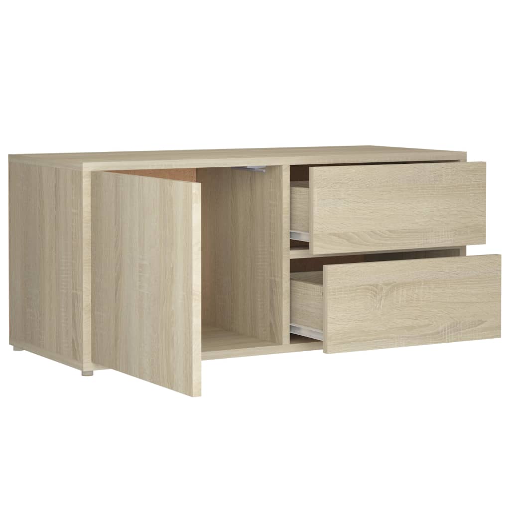 vidaXL Mobile Porta TV Rovere Sonoma 80x34x36 cm Legno Multistrato