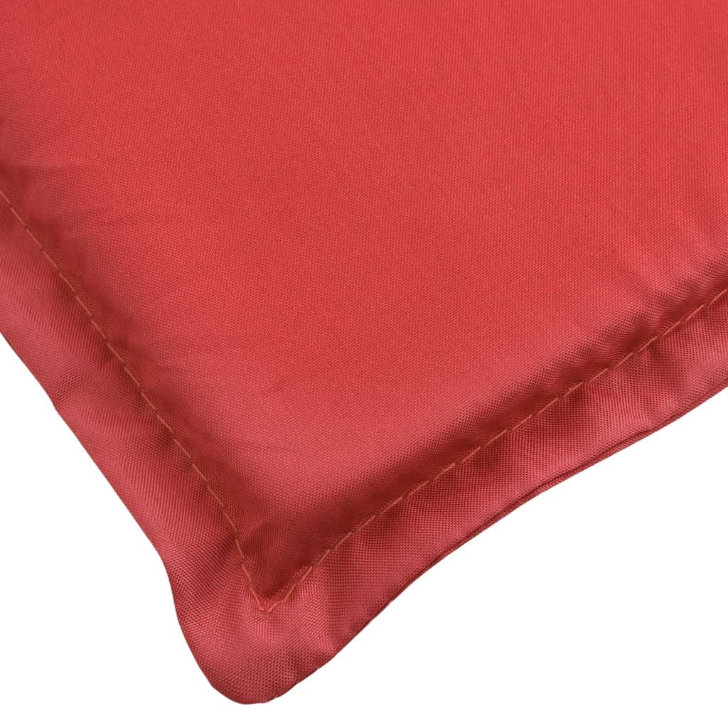 vidaXL Cuscino per Lettino Rosso 180x60x3 cm in Tessuto Oxford