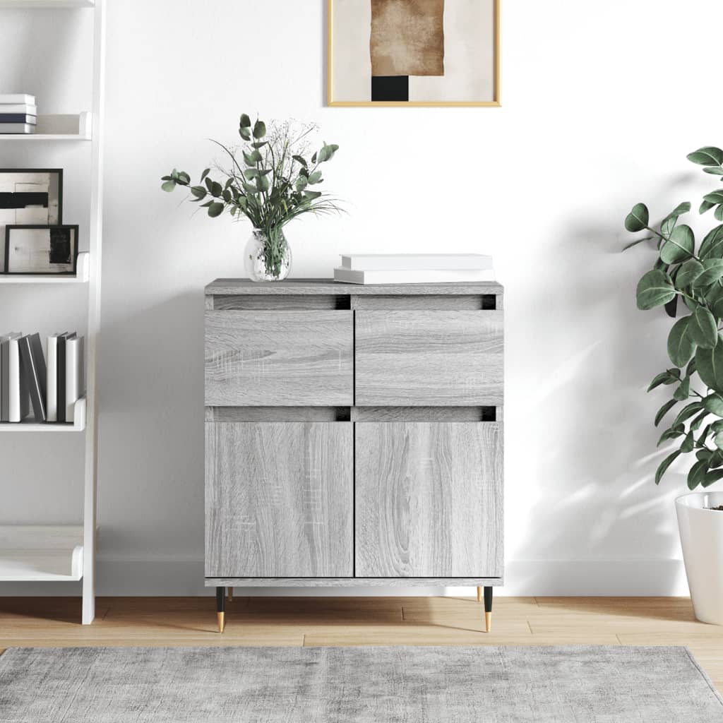 vidaXL Credenza Grigio Sonoma 60x35x70 cm in Legno Multistrato