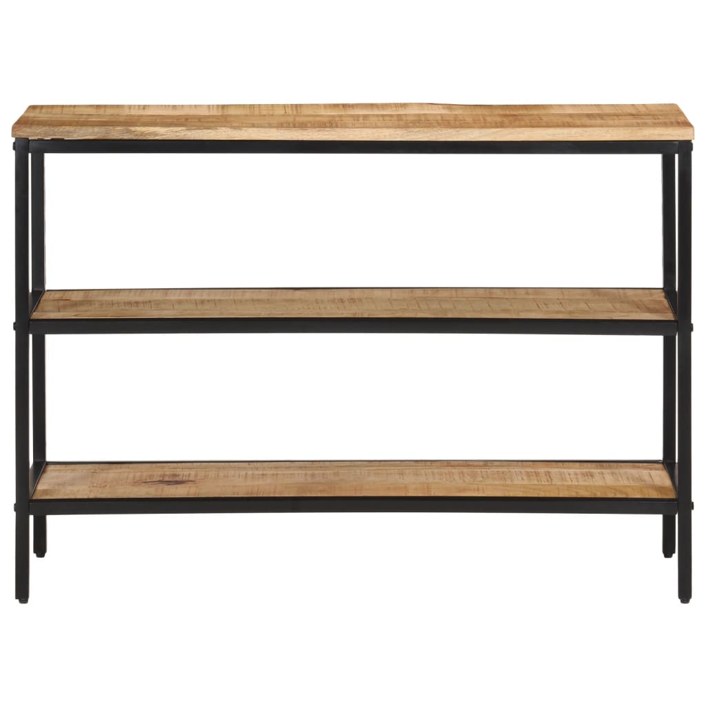 vidaXL Tavolo Consolle 100x35x70 cm in Legno Massello di Mango Grezzo