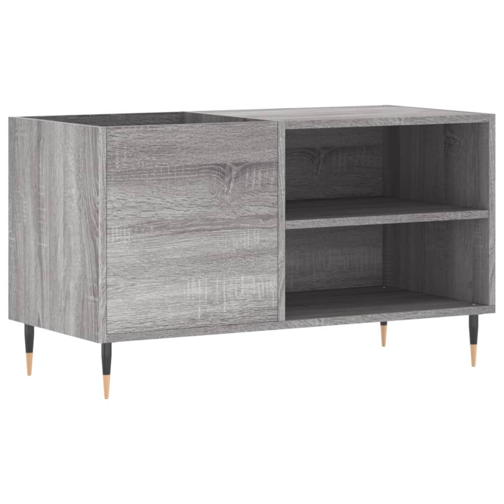 vidaXL Mobile Porta Dischi Grigio Sonoma 85x38x48 cm Legno Multistrato