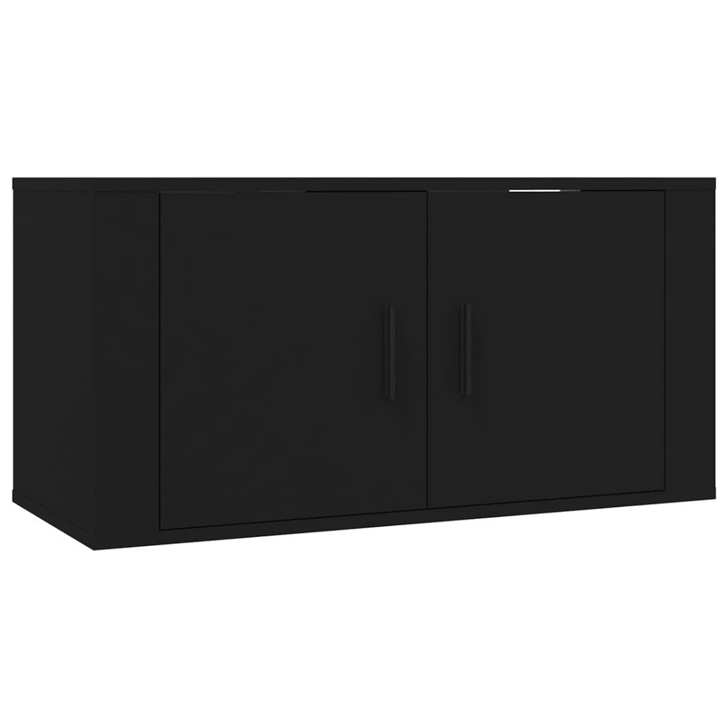 vidaXL Set Mobili Porta TV 6 pz Nero in Legno Multistrato