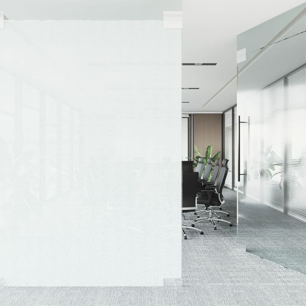 vidaXL Pellicola Statica Smerigliata Bianco Trasparente 60x1000 cm PVC