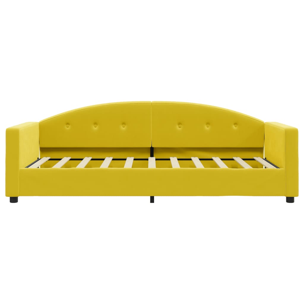 vidaXL Letto da Giorno Giallo 80x200 cm in Velluto