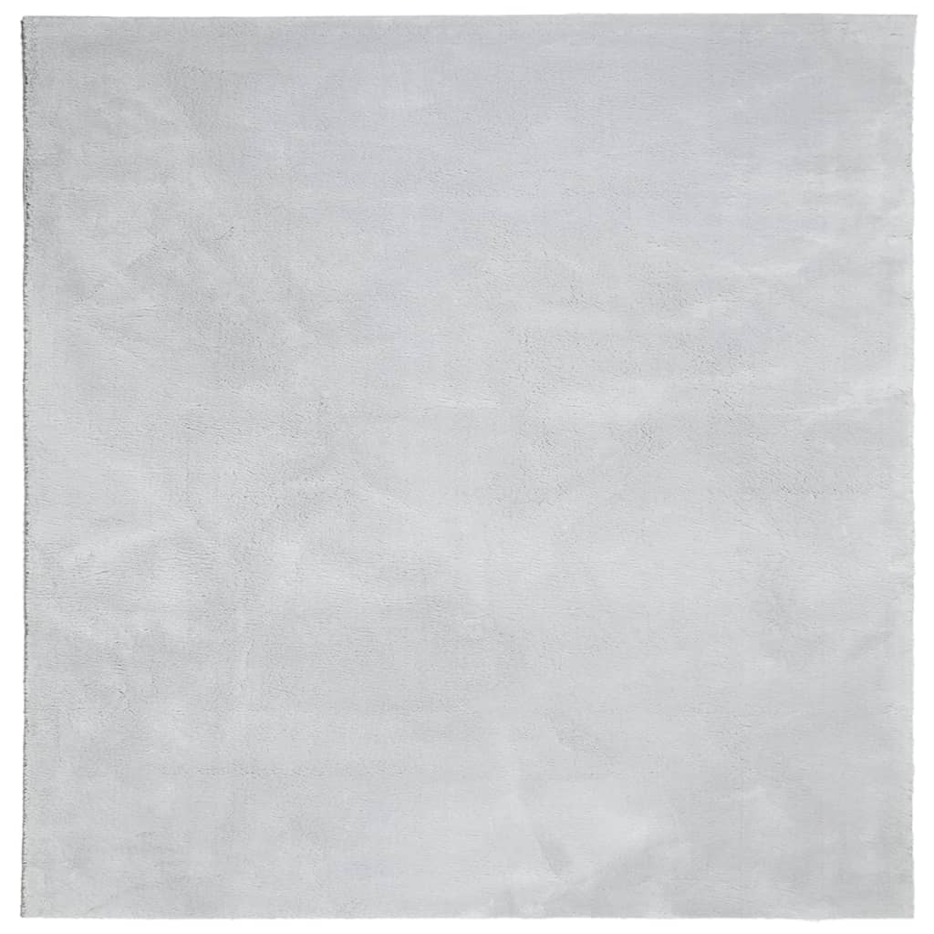 vidaXL Tappeto a Pelo Corto HUARTE Morbido e Lavabile Grigio 200x200cm