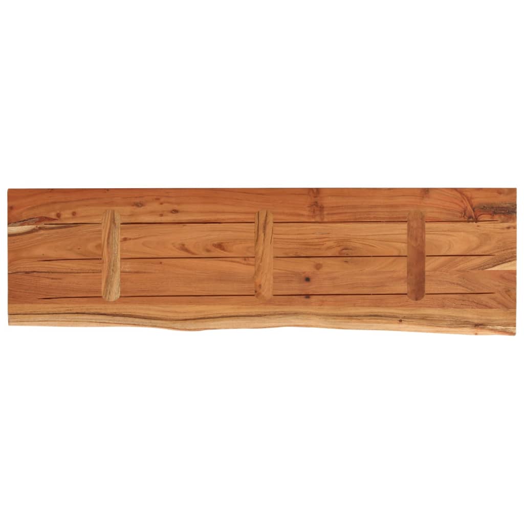 vidaXL Mensola a Muro 90x30x2,5cm Rettangolare Legno Acacia Bordi Vivi