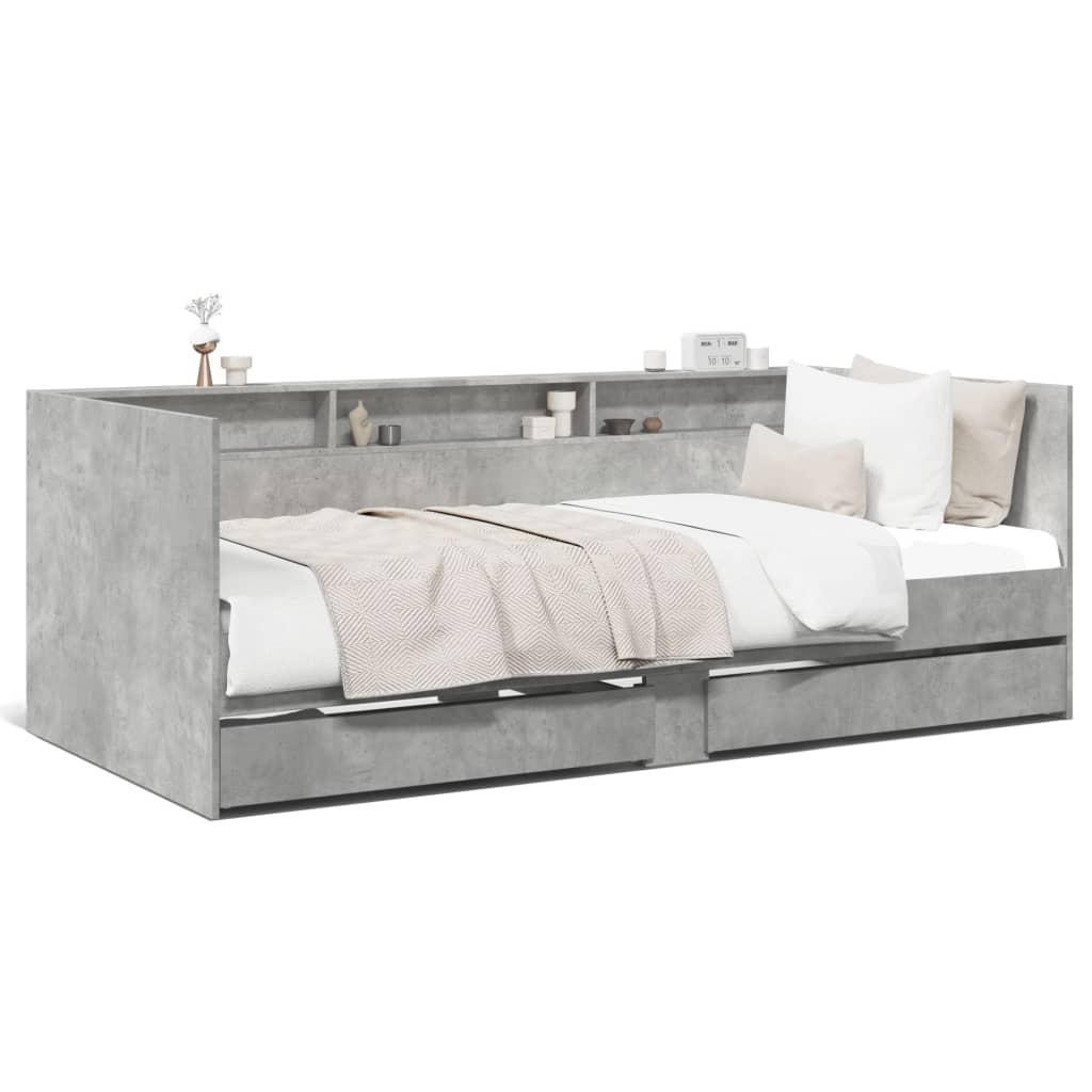 vidaXL Divano Letto con Cassetti senza Materasso 75x190 cm