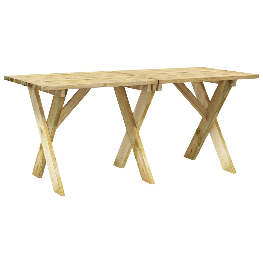 vidaXL Set da Pranzo da Giardino 5 pz in Legno di Pino Impregnato