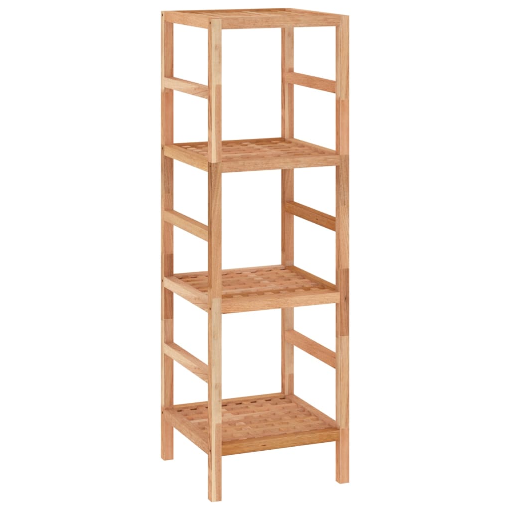 vidaXL Scaffale da Bagno 35,5x35,5x112,5 cm in Legno Massello di Noce