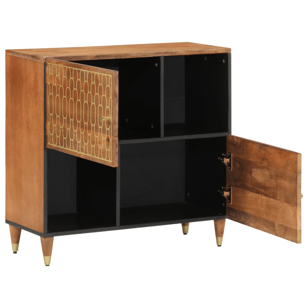 vidaXL Credenza 80x33x75 cm in Legno Massello di Mango