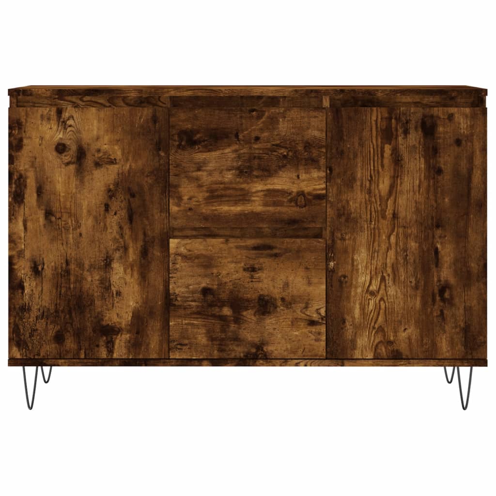 vidaXL Credenza Rovere Fumo 104x35x70 cm in Legno Multistrato