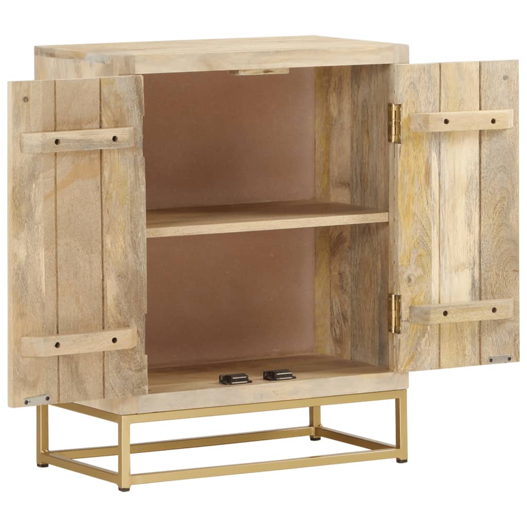 vidaXL Credenza con 2 Ante 55x30x70 cm in Legno Massello di Mango