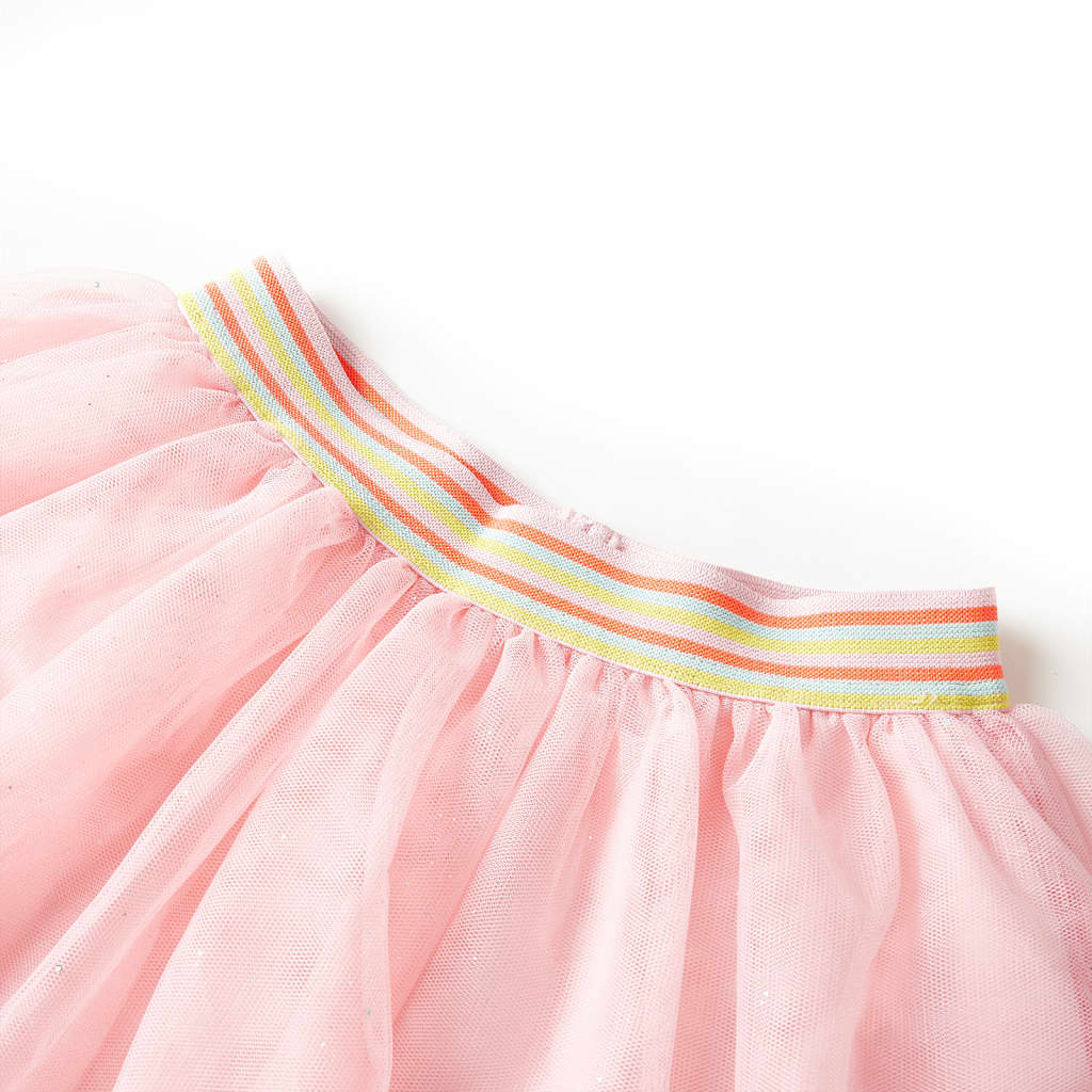 Gonna da Bambina con Tulle Rosa Chiaro 140