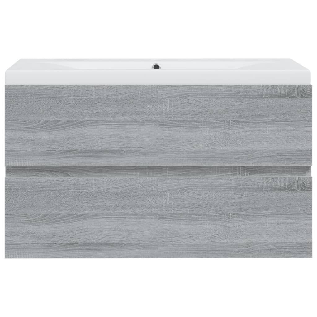 MiCasa Italia. Armadietto Bagno Grigio Sonoma 65x33x60 cm in Legno  Multistrato