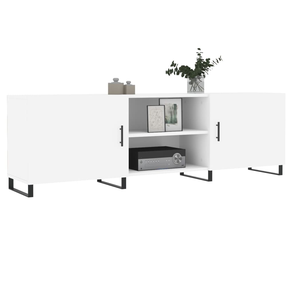 vidaXL Mobile Porta TV Bianco 150x30x50 cm in Legno Multistrato